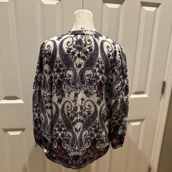 LUCKY Brand lightweight paisley print top, size small - Picture 4 of 12